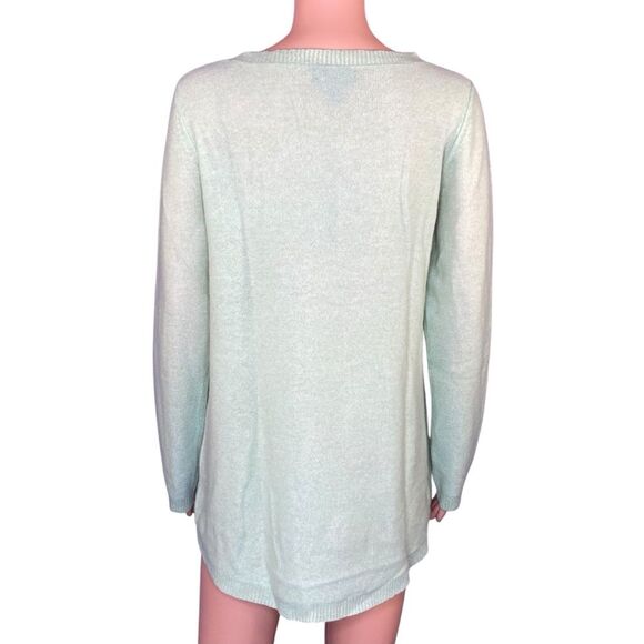 Saffron NWT 100% Cashmere Pullover Sweater Womens Size Large Rounded Neckline - Picture 3 of 6